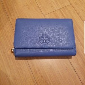 NWT Tory Burch Bombe Flat Crossbody Leather Bag